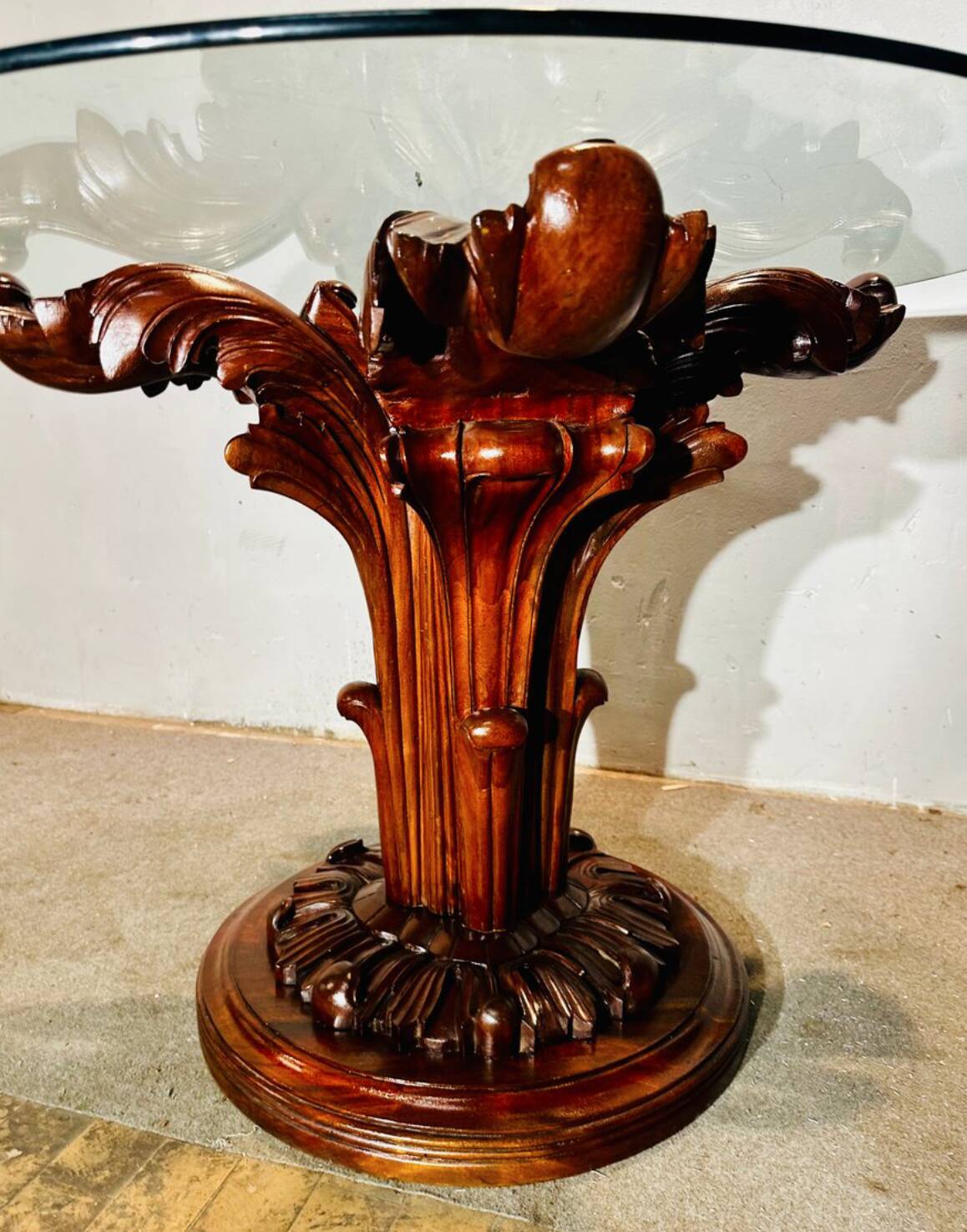 Tavolo da pranzo scultoreo, anni '40