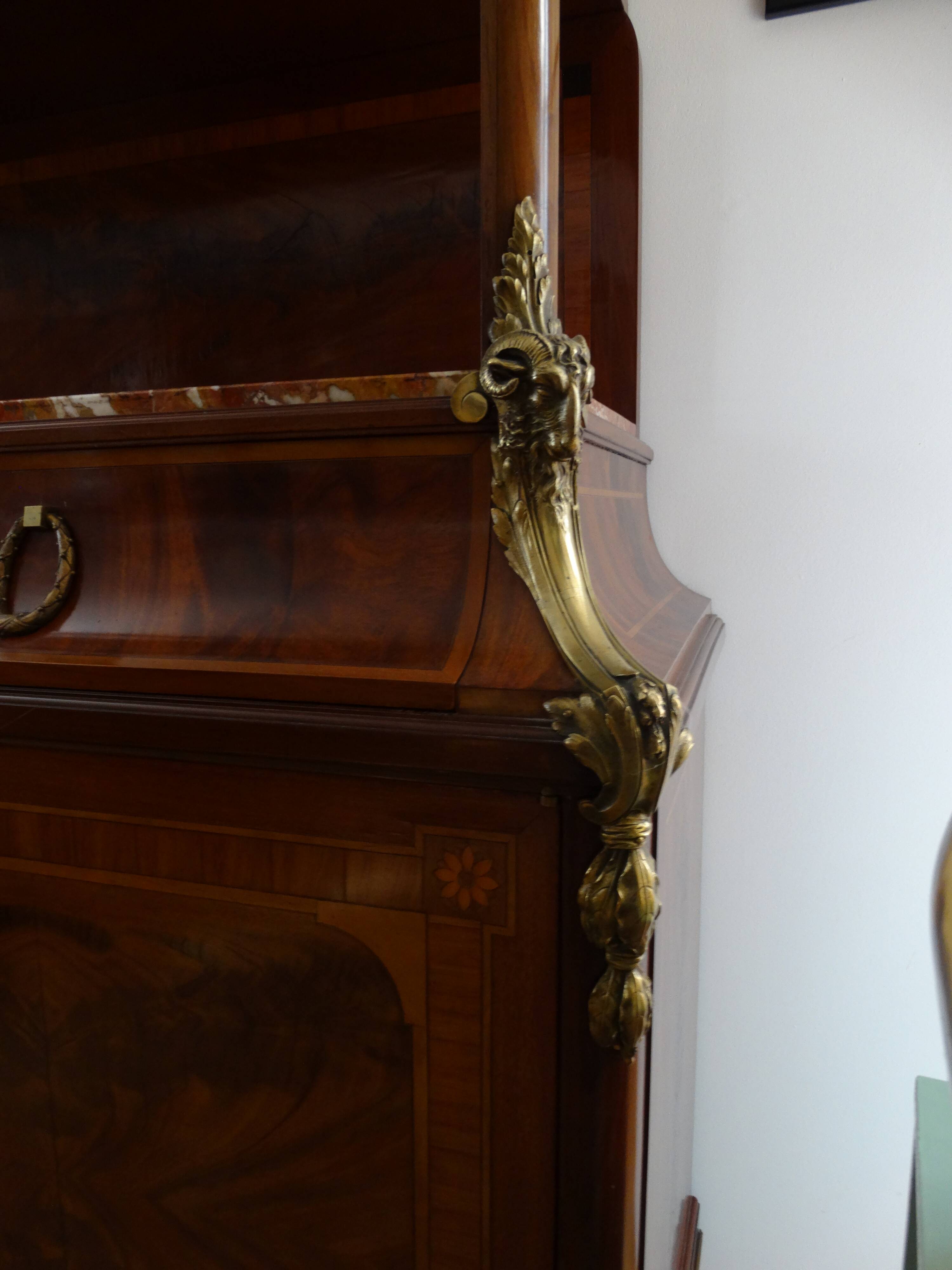 Buffet two-body wood and bronze mistake 19th century