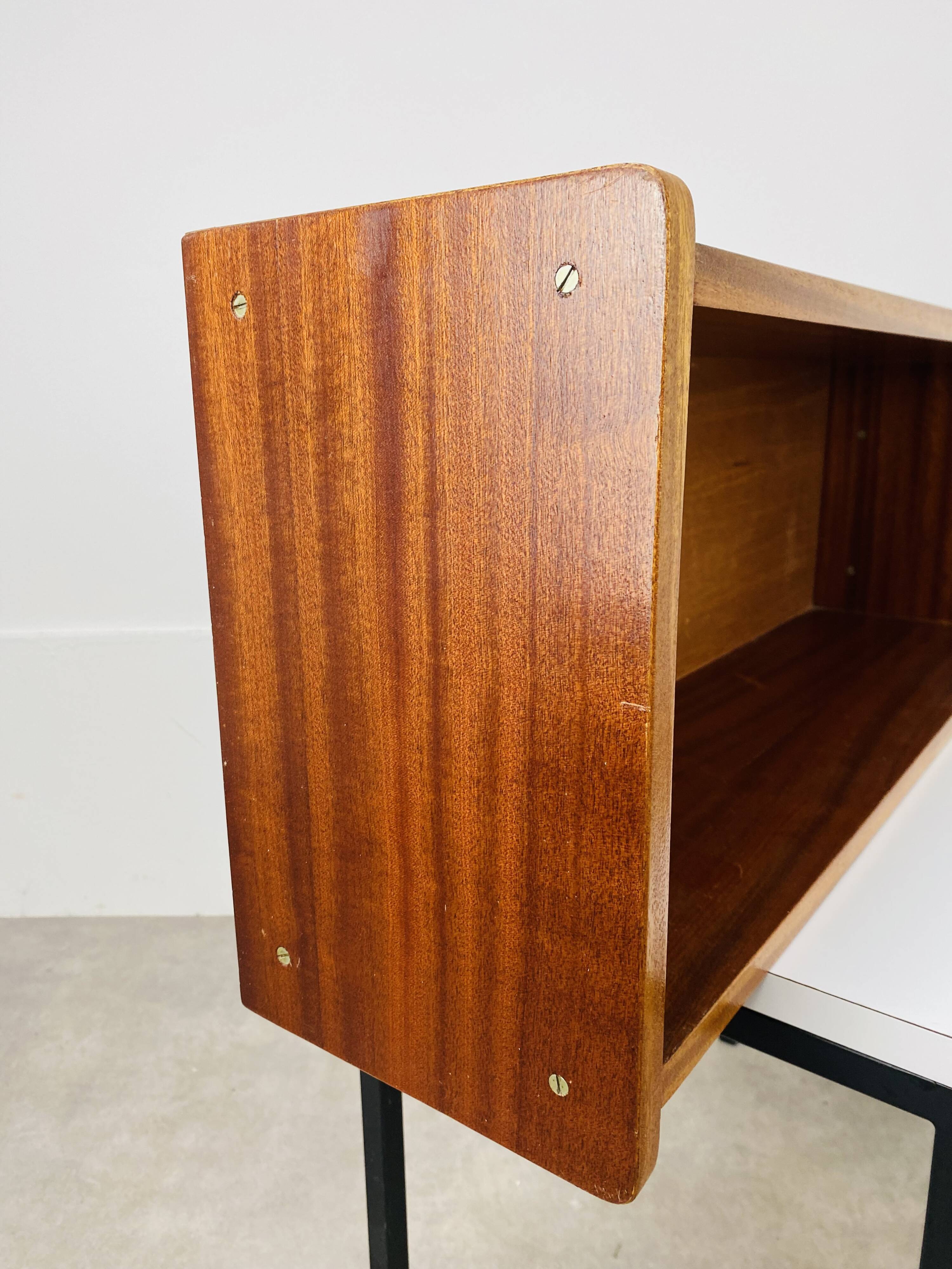 Asymmetrical vintage 50s wall shelf