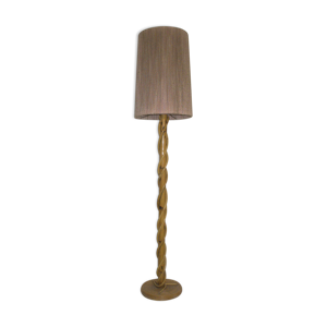 lampadaire rotin des