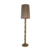 Rattan floor lamp from the 50s