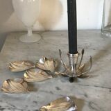 Vintage Olri silver metal candlestick