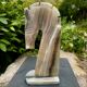 Pair of onyx bookends horse 1960s Italy vintage