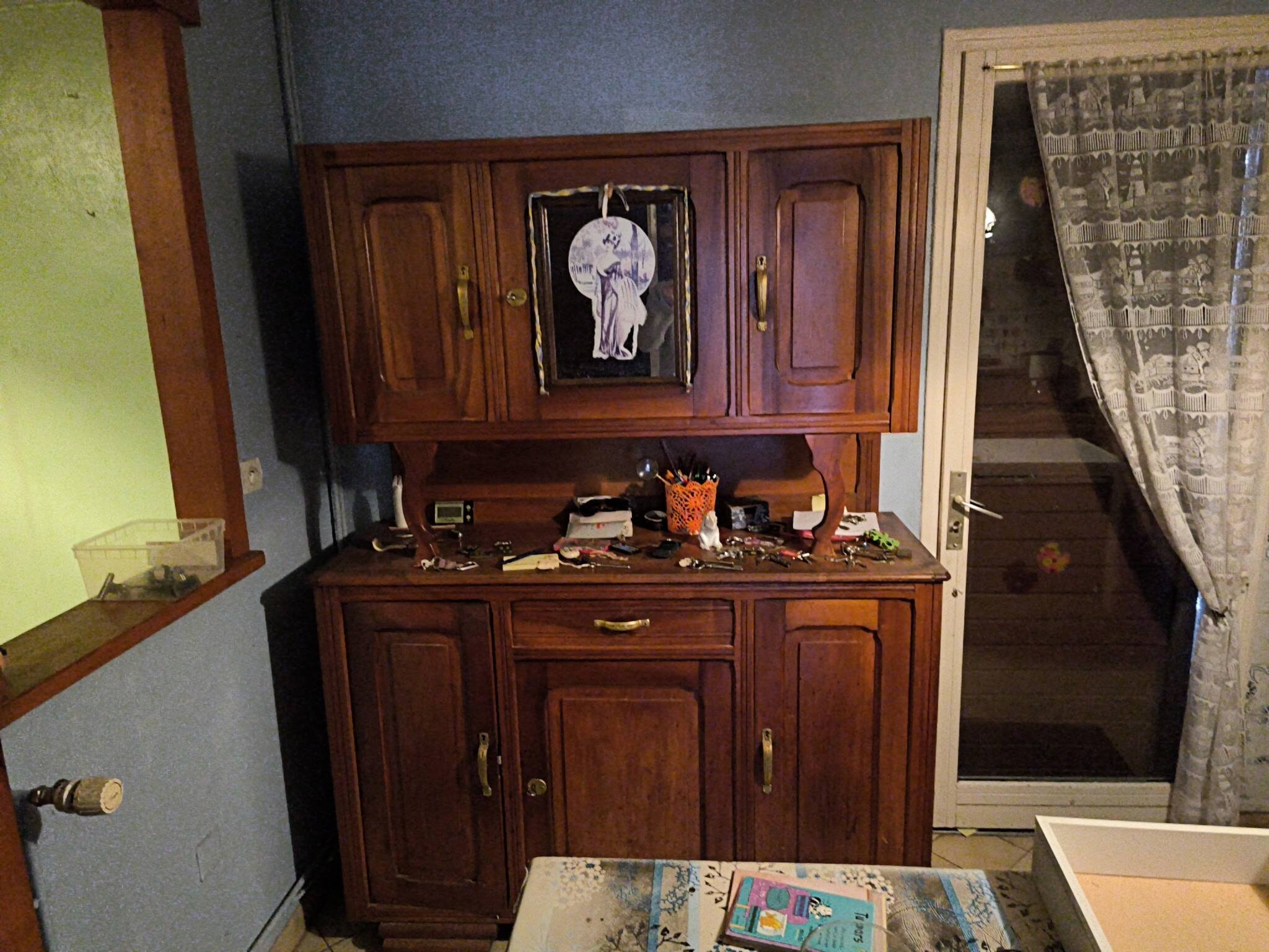 Restored solid wood Art Deco sideboard