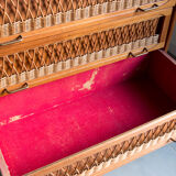 Rattan chest of drawers