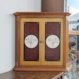 Wall cabinet with inlays, corner cabinet