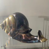 Vintage brass snail paperpress 70s