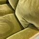 Khaki velvet toad sofa