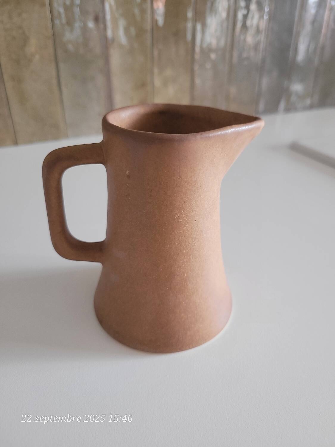 Stoneware milk jug