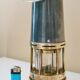 Old miner's lamp, thick glass, brass, metal