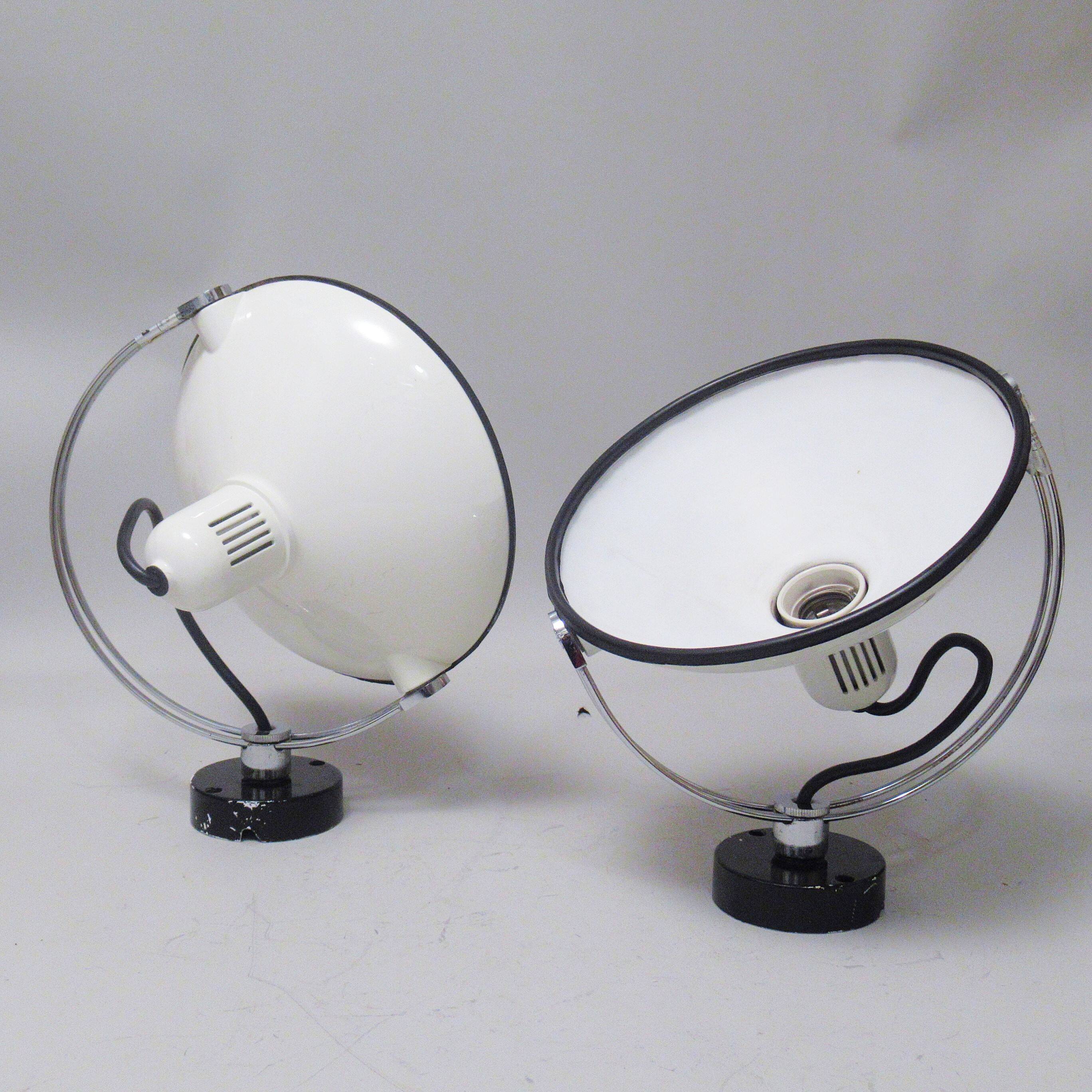 Pair of Luna Bi Philips wall lights from the 70s
