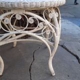 Table en rotin peacock