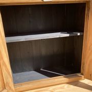 Compact Parisian buffet, 2 elements, pine/beech.