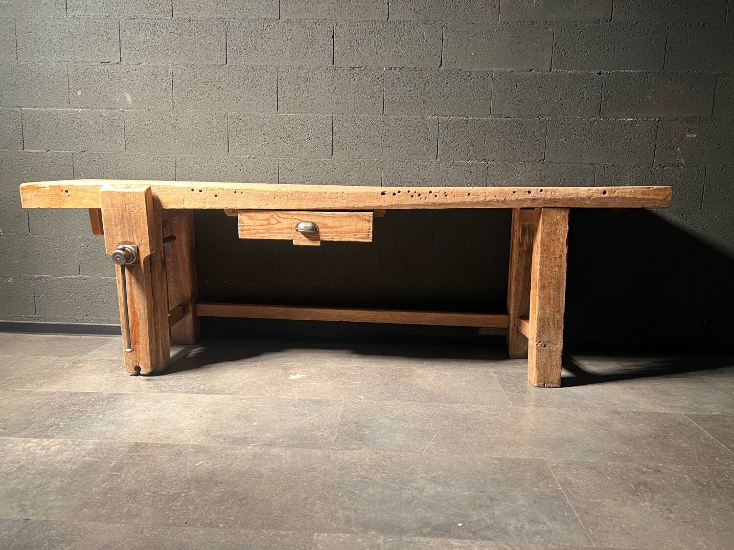 Old industrial workbench