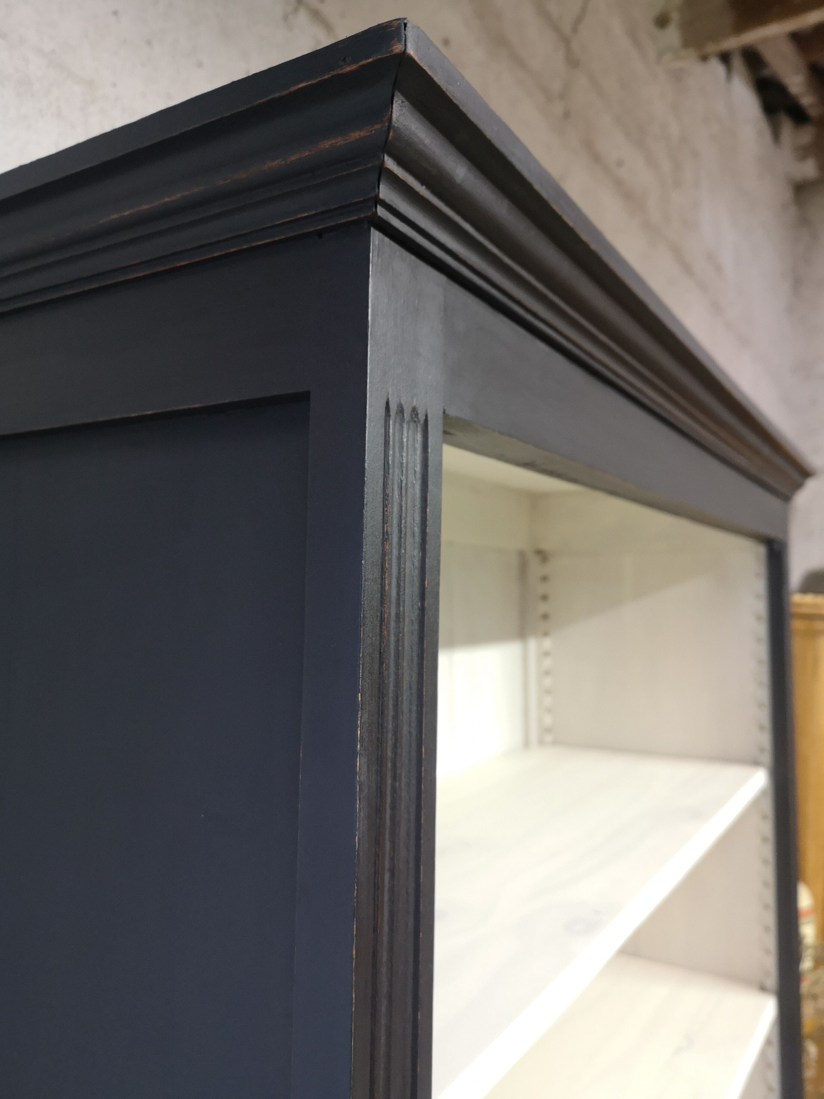 Library patina shabby gustavien cabinet of ancient curiosity