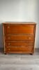 1970s commode, bamboo and wood bar cabinet.