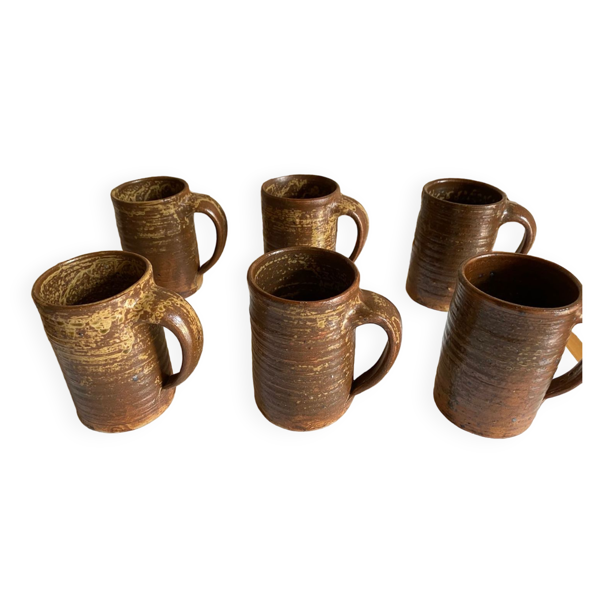 Vintage stoneware mugs