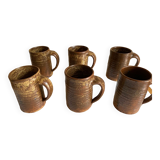 Vintage stoneware mugs