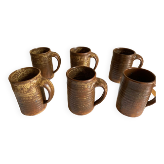 Vintage stoneware mugs