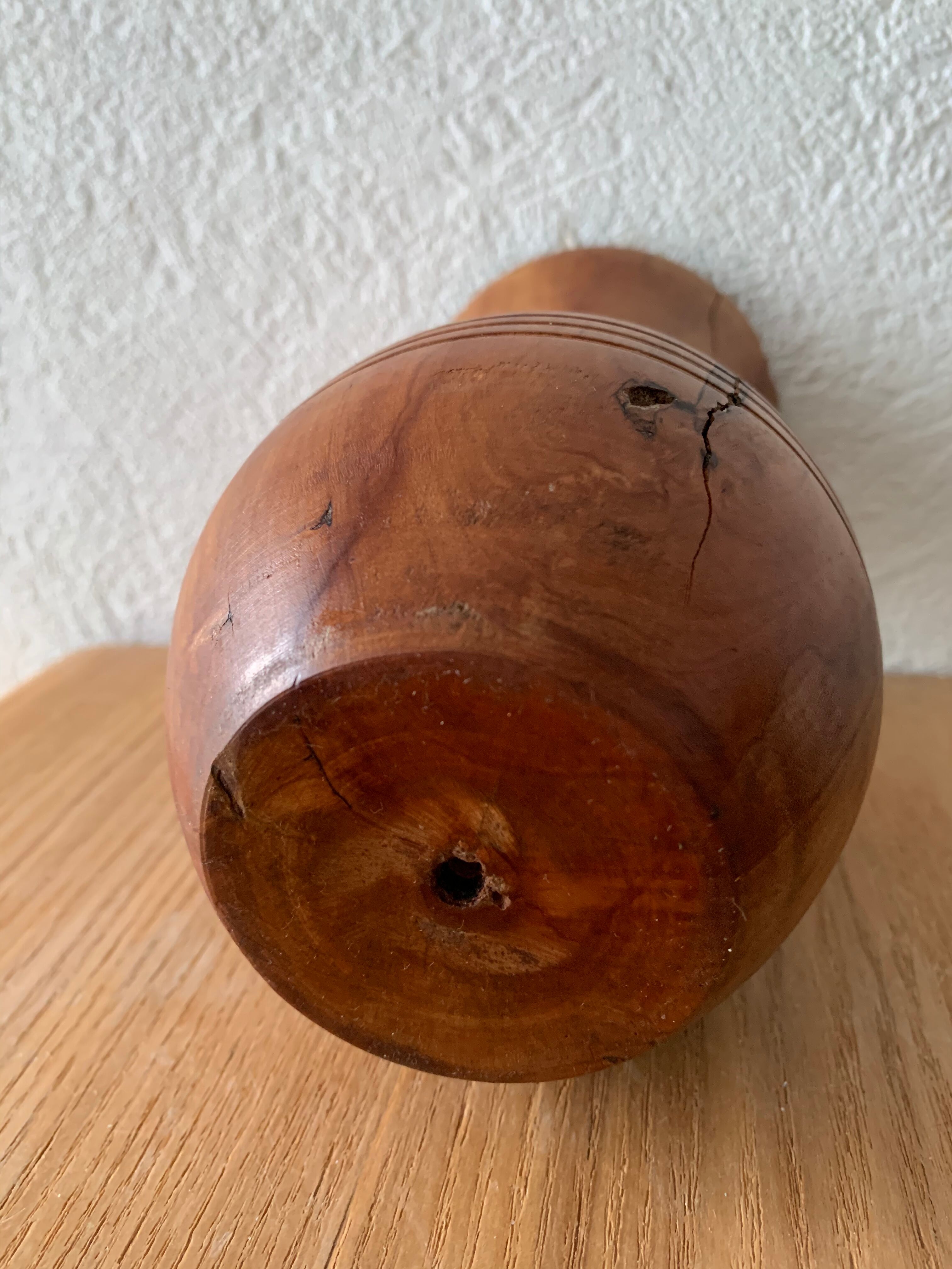 Wooden vase