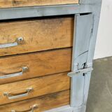 Vintage Grey Industrial Chest of Drawers, 1960s