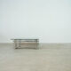 Sculptural French chrome coffee table