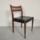 Lot of 6 vintage skai Scandinavian chairs 60s/70s