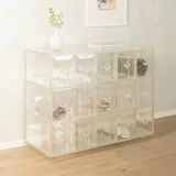 Acrylic chest of drawers, unique piece, 1980s