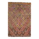 Vintage Turkish Oushak Handmade Wool Cotton Orange Area Rug 150x230