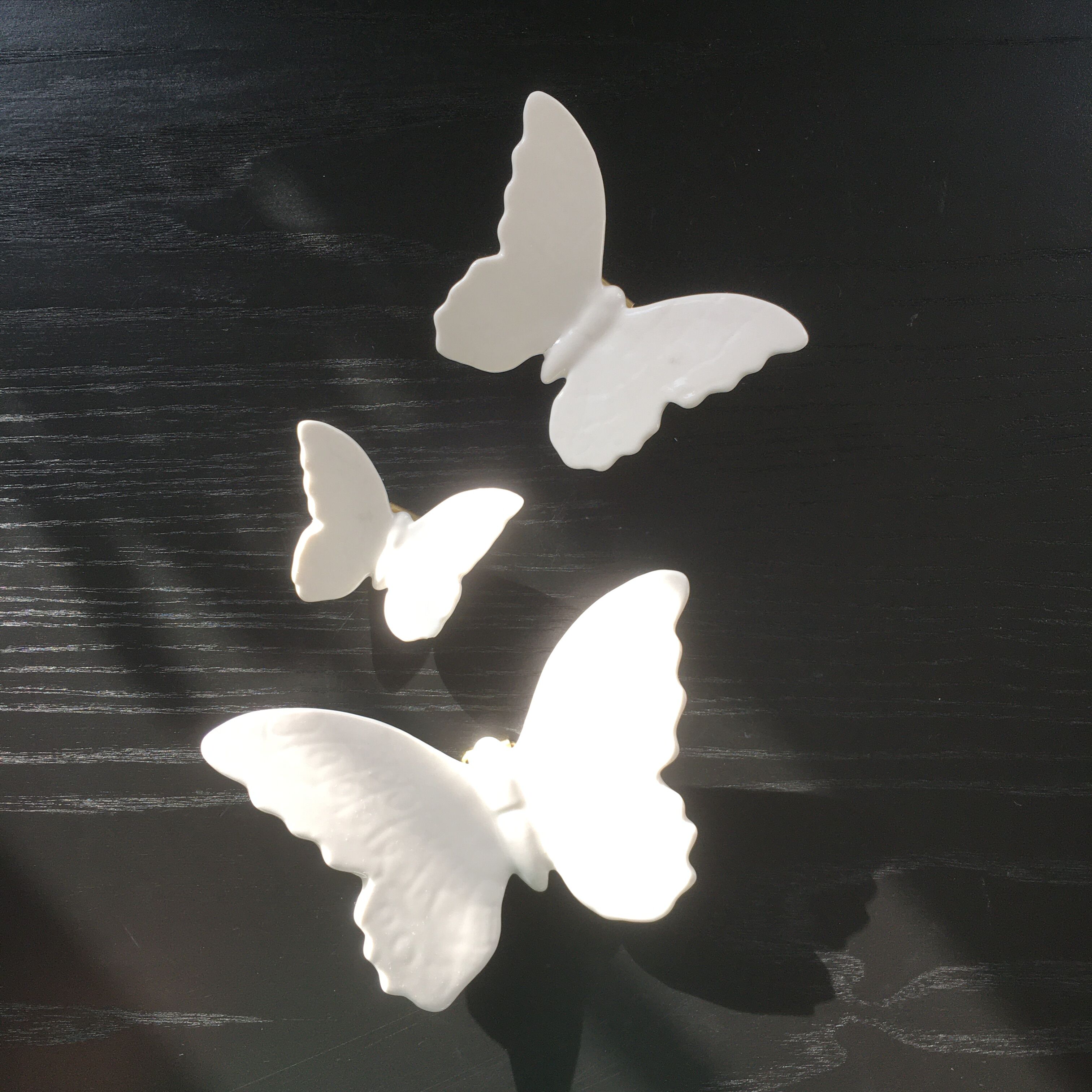Theft of 3 porcelain butterflies
