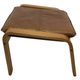 Vintage IKEA Poang Tan Leather Cantilever  Footstool Ottoman Design