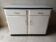 Small Vintage Kitchen Buffet 50s/60s - Retro White and Black