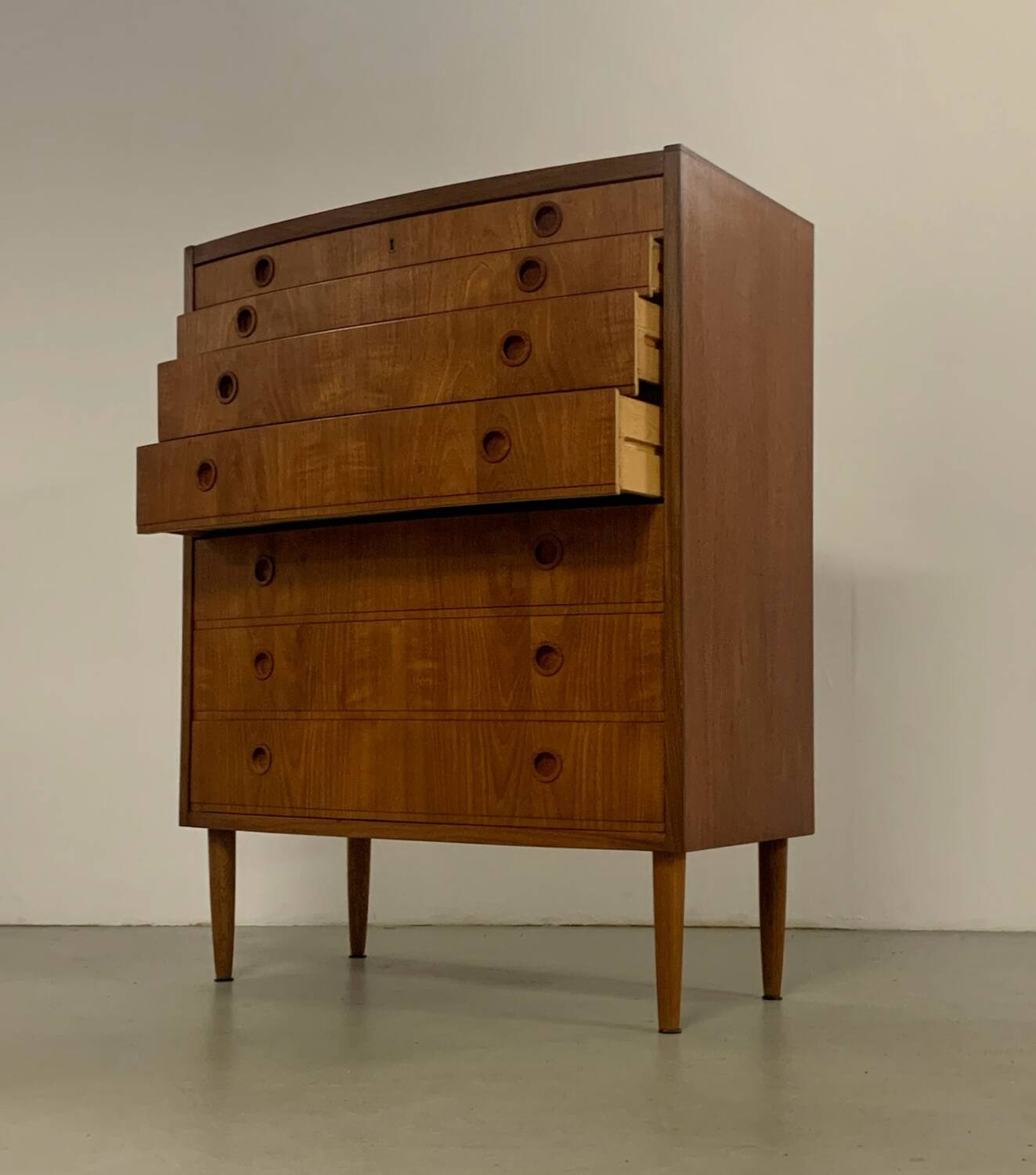 Danish Teak Chest of Drawers MCM 60s