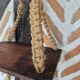 Étagère en macramé vintage