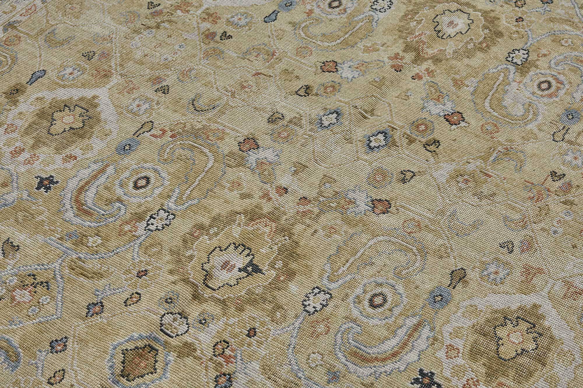 Turkish Handcrafted Loom Oushak Rug 207 cm x 295 cm
