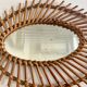 Vintage rattan mirror