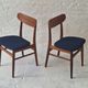 Pair of solid teak dining chairs, Denmark 1960s