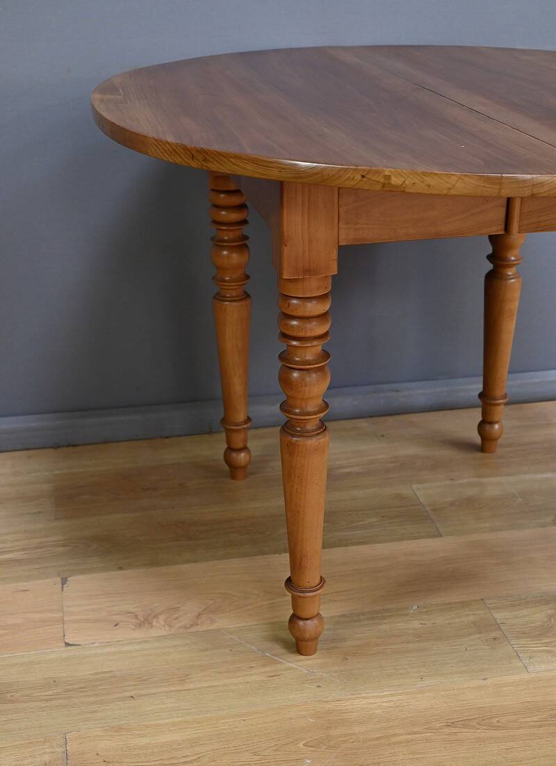 Cherrywood Extending Table, Louis-Philippe Style – 1900