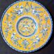 Large grotesque plate (Urbino/Castelli style), made in Italy, pei