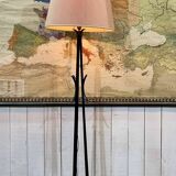 1930s wrought iron floor lamp