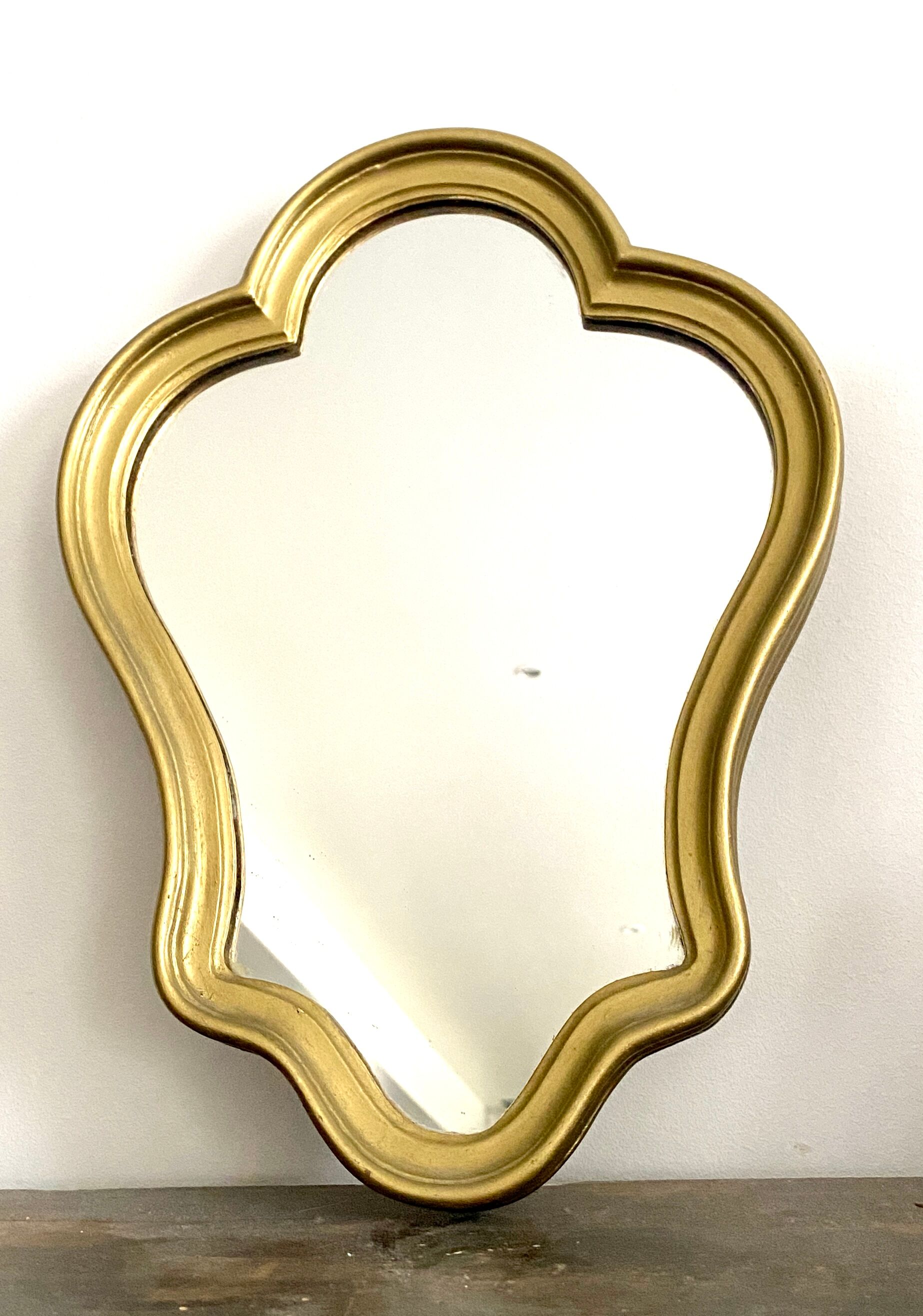 Miroir doré, 34x25 cm