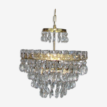 Crystal chandelier cascade, 1960s