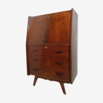 Vintage chest secretary of the 60s foot compass