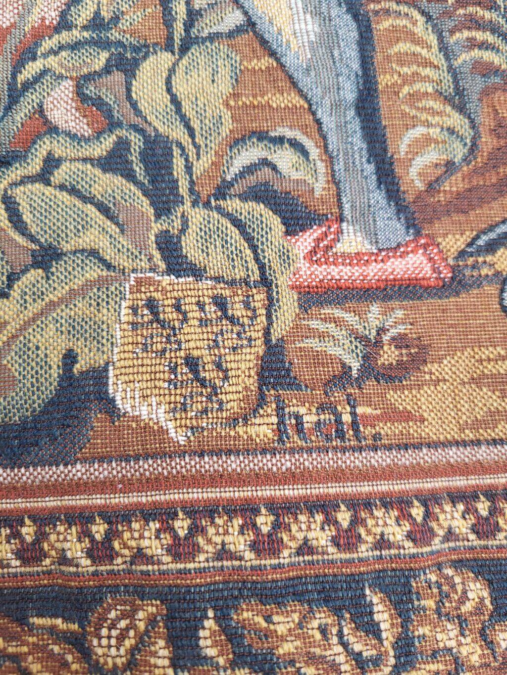 Vintage Tapestry Aubusson Style Made in France with Label