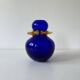 Art vase in blown glass by Jiří Šuhájek – Cobalt blue and applications a
