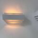 Pair of vintage wall lights, matte white metal, France 1980