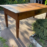 Antique farmhouse table in solid oak, 1900