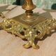 Pair of antique brass candlesticks – Napoleon III style