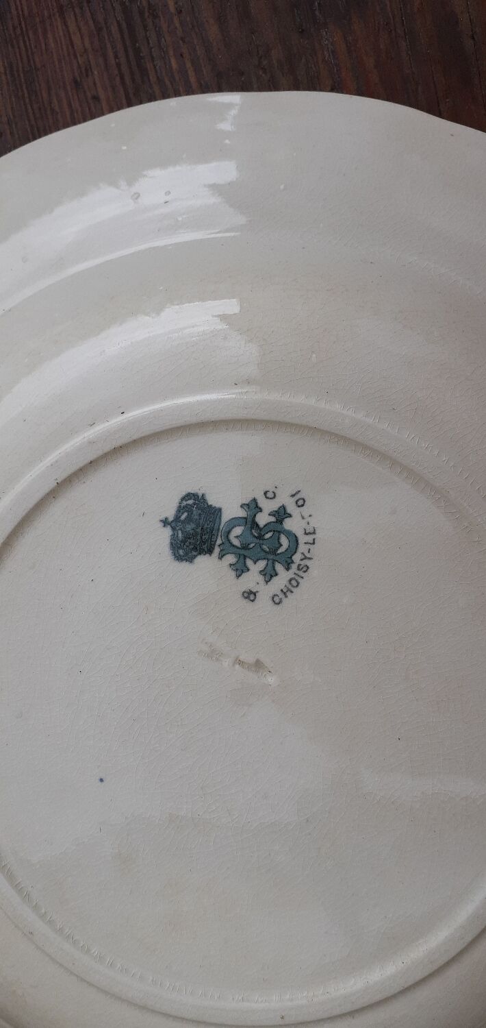 Set of 5 hollow plates HB choisy-le-roi