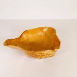 Large Organic Bowl in Curly Birch, Swedish Folk Art, 1962